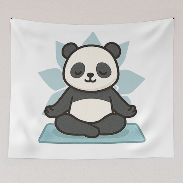 Item preview, Breathe and stay calm with cute pandas designed and sold by Ach&Koor.