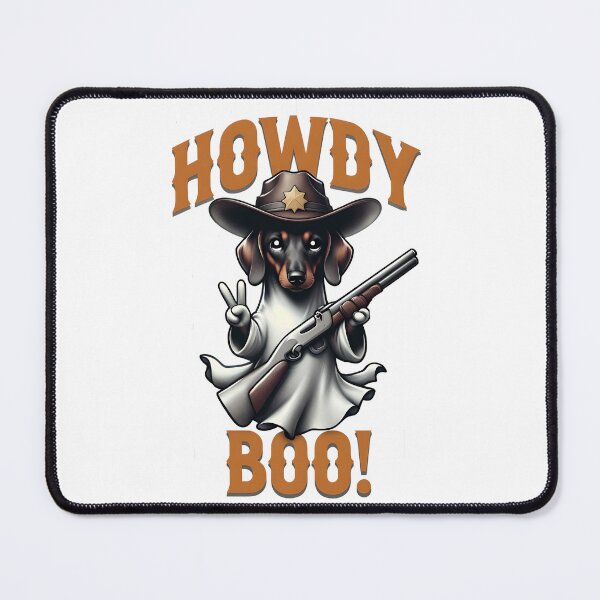 Item preview, Howdy Boo - Cowboy Ghost Dog Halloween designed and sold by FLARE.
