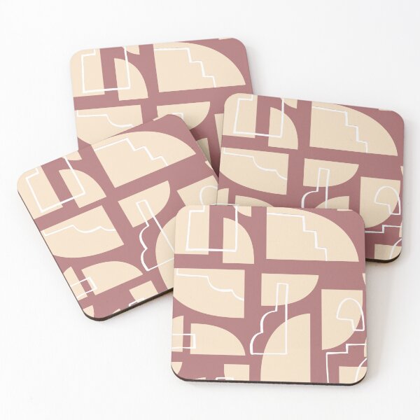 Item preview, Pattern of irregular shapes in pink shades designed and sold by Oana Andreea Shop.