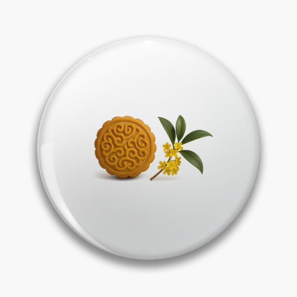 Item preview, Mooncake with yellow flowers for mid autumn festival, isolated on transparent background, AI generated designed and sold by dvoevnore.