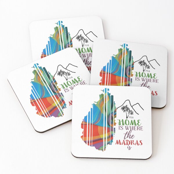 Item preview, Saint Lucia Madras Map – Home is Where the Madras Is designed and sold by ForgeCreativity.