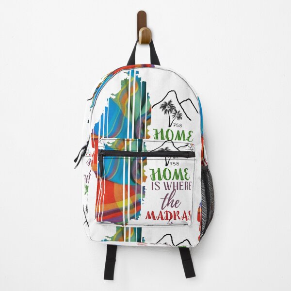 Item preview, Saint Lucia Madras Map – Home is Where the Madras Is designed and sold by ForgeCreativity.