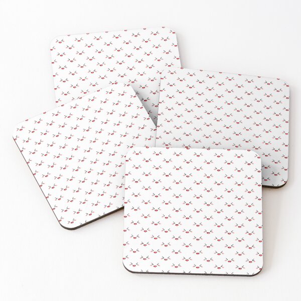 Item preview, Cute kawaii blushing excited face pattern designed and sold by BlushyPrint.