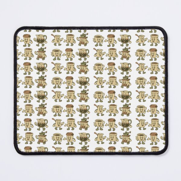 Item preview, Vintage coffee-themed mascot characters with cheerful expressions, isolated png background, AI generated designed and sold by dvoevnore.