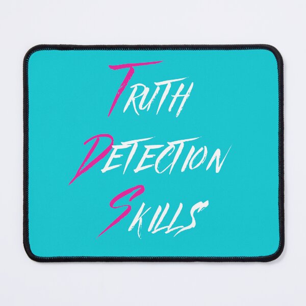 Item preview, TDS: Truth Detection Skills Pink & Blue Retro 90's Color Scheme designed and sold by leftyshirts.