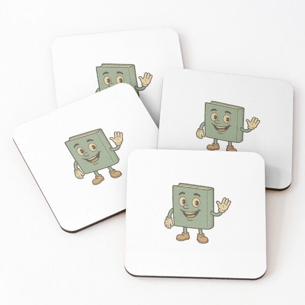 Item preview, Animated illustration book character waving in cheerful pose for back to school, AI generated designed and sold by dvoevnore.