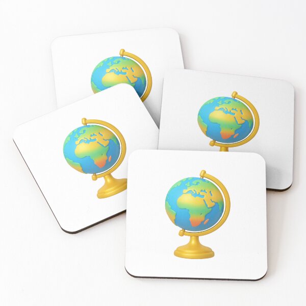 Item preview, Globe on stand showing colorful continents, perfect for back to school theme, AI generated designed and sold by dvoevnore.