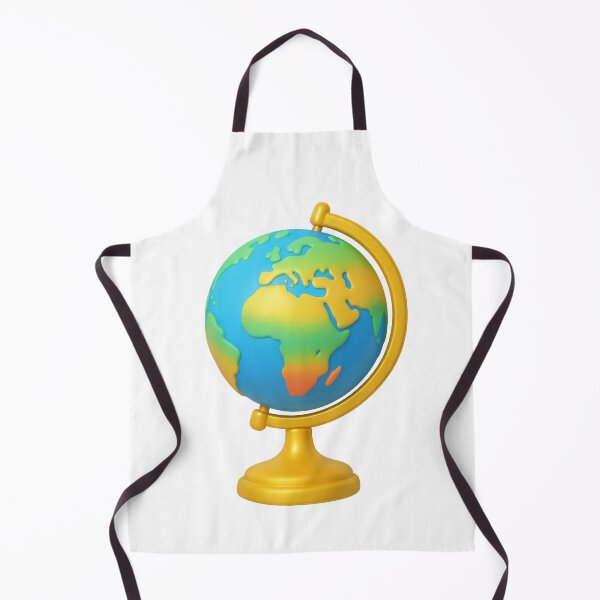Item preview, Globe on stand showing colorful continents, perfect for back to school theme, AI generated designed and sold by dvoevnore.