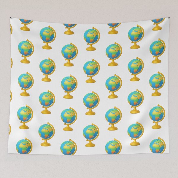 Item preview, Globe on stand showing colorful continents, perfect for back to school theme, AI generated designed and sold by dvoevnore.