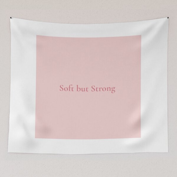 Item preview, Soft but strong | Feminine Empowerment Quote | Minimalist Typography Wall Art designed and sold by KWkindwaves.