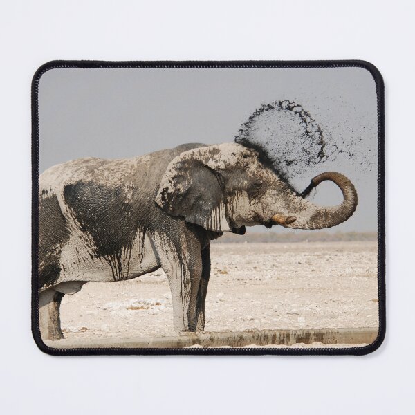 Item preview, Elephant Mud Bath – African Wildlife Photography – Animal of Africa designed and sold by DavideAntoniani.