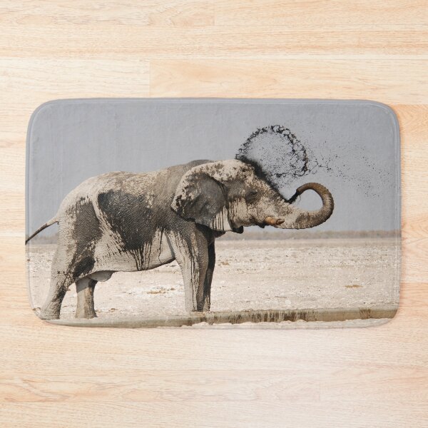 Item preview, Elephant Mud Bath – African Wildlife Photography – Animal of Africa designed and sold by DavideAntoniani.
