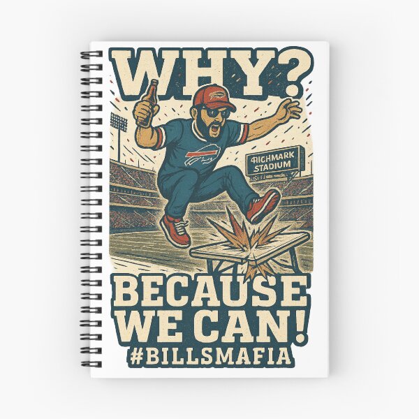 Item preview, Bills Mafia “WHY? BECAUSE WE CAN!” Highmark Stadium Table Break Smash Tee | Buffalo Football Vintage T-Shirt designed and sold by WildKind Co..