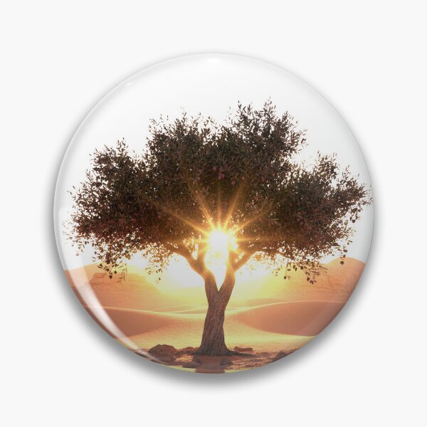Item preview, The Rising Sun and the Desert Olive Tree designed and sold by MariaTheExpert.