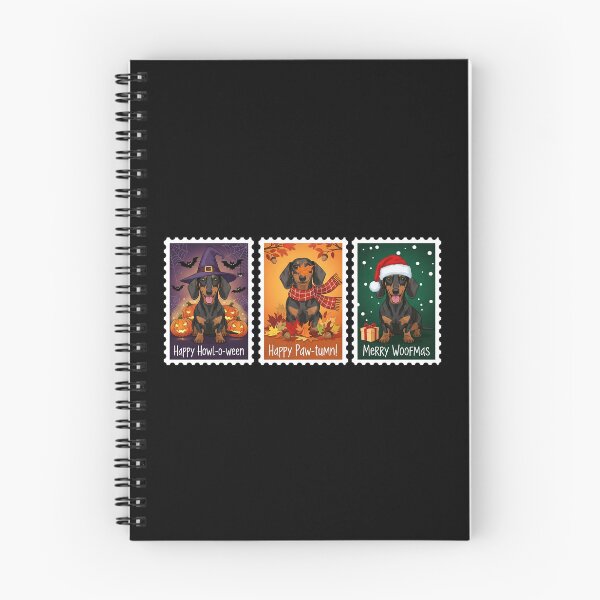 Item preview, Dachshund Holiday Stamp – Halloween, Fall, Christmas Dog Art designed and sold by The Real Life Symphony.
