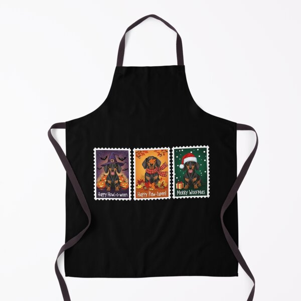 Item preview, Dachshund Holiday Stamp – Halloween, Fall, Christmas Dog Art designed and sold by The Real Life Symphony.