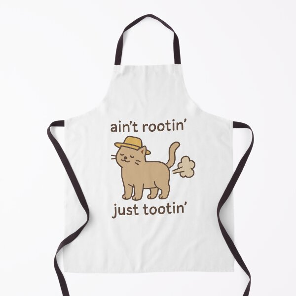 Item preview, Ain't Rootin Just Tootin Cat designed and sold by Friendly Tee Shop.