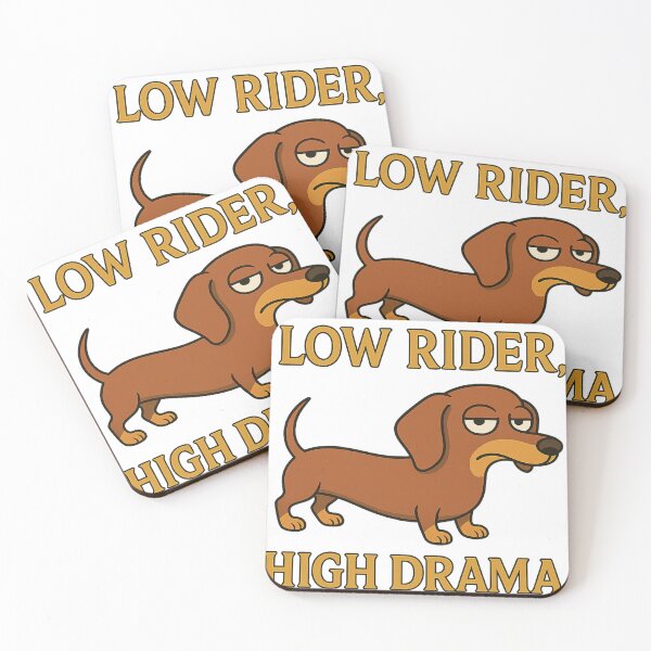 Item preview, Dachshund: Low Rider, High Drama designed and sold by Foglifter.