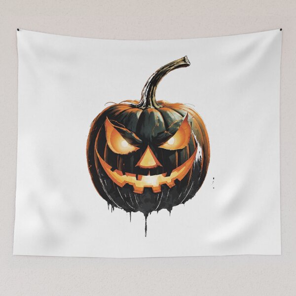 Item preview, Vintage Pumpkin, Retro Halloween, Halloween Pumpkin, Halloween Art, Creepy Pumpkin, Spooky Pumpkin, Retro Design, Pumpkin Season designed and sold by Ciarka.