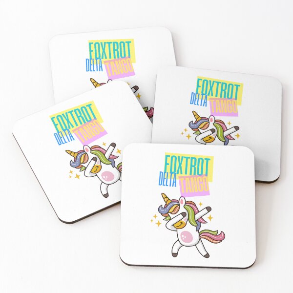 Item preview, Happy Unicorn - Foxtrot Delta Tango designed and sold by TMK Originals.