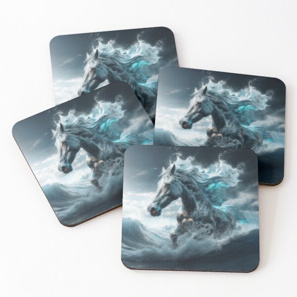 Item preview, Tsunami Wave with Transparent Liquid Horse Head designed and sold by elglotonmusical.