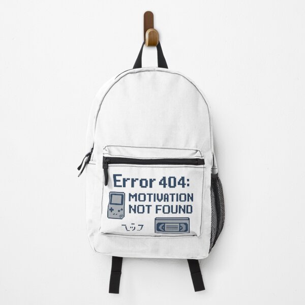 Item preview, Error 404 Motivation Not Found – Retro Tech Gamer Meme Design designed and sold by Dragonfly-10.