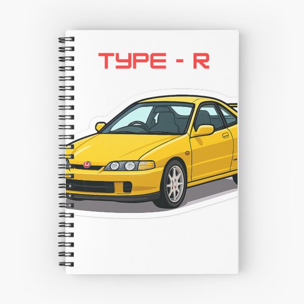 Item preview, Yellow Honda Integra Type R Cartoon Sticker V2 designed and sold by motivationsmega.