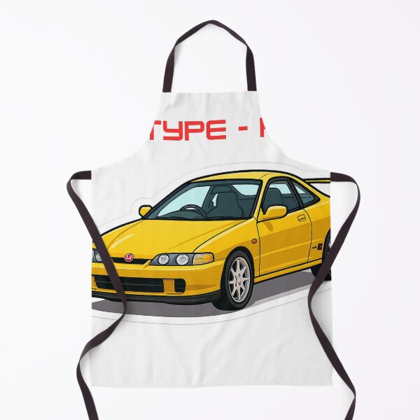 Item preview, Yellow Honda Integra Type R Cartoon Sticker V2 designed and sold by motivationsmega.