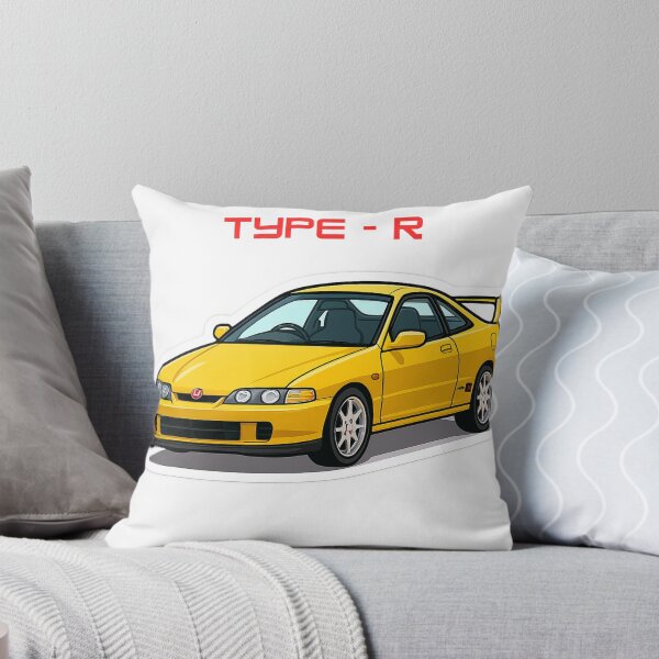 Item preview, Yellow Honda Integra Type R Cartoon Sticker V2 designed and sold by motivationsmega.