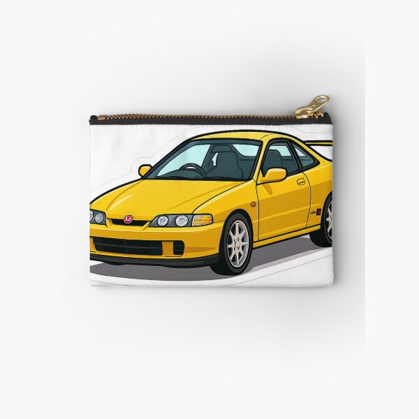 Item preview, Yellow Honda Integra Type R Cartoon Sticker V2 designed and sold by motivationsmega.