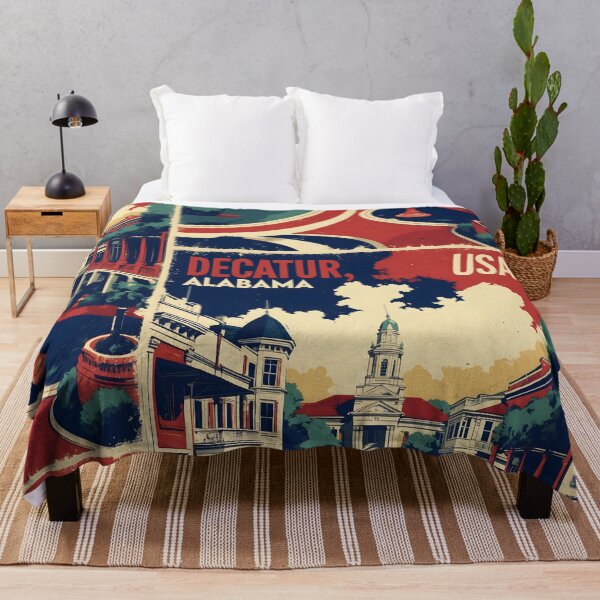 Item preview, Decatur Alabama 1950s USA Vintage Travel Tourism  designed and sold by TravelersGems.