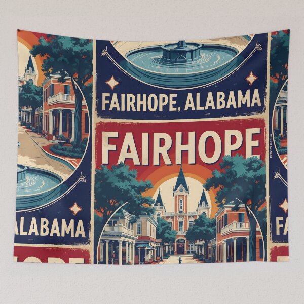 Item preview, Fairhope Alabama 1950s USA Vintage Travel Tourism  designed and sold by TravelersGems.