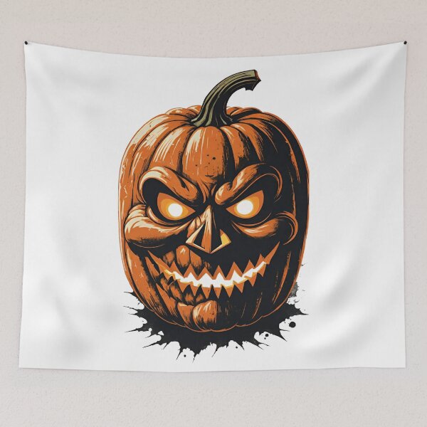 Item preview, Vintage Pumpkin, Retro Halloween, Halloween Pumpkin, Halloween Art, Creepy Pumpkin, Spooky Pumpkin, Retro Design, Pumpkin Season designed and sold by Ciarka.