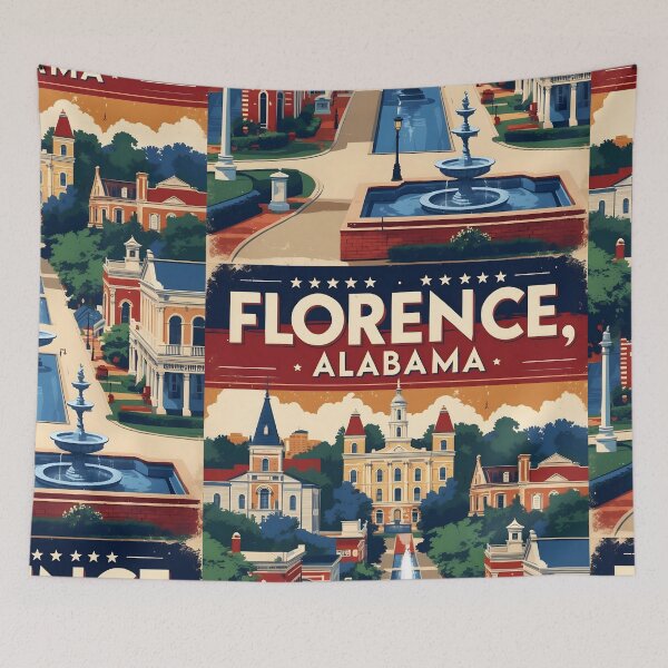 Item preview, Florence Alabama 1950s USA Vintage Travel Tourism  designed and sold by TravelersGems.