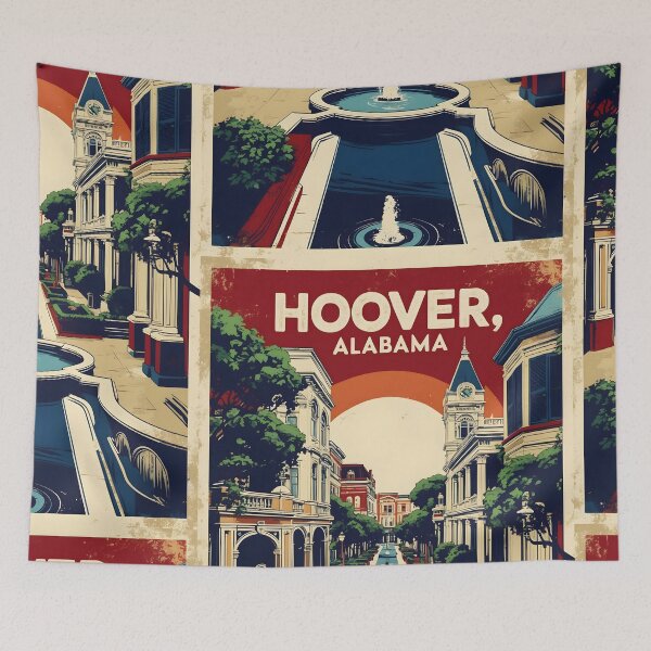 Item preview, Hoover Alabama 1950s USA Vintage Travel Tourism  designed and sold by TravelersGems.