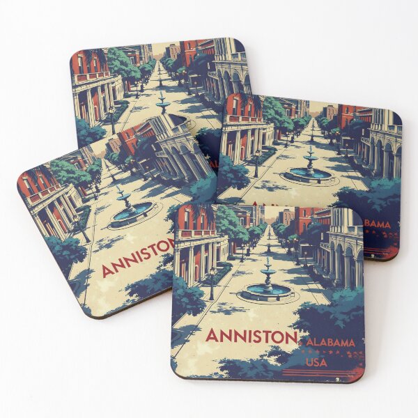 Item preview, Anniston Alabama 1950s USA Vintage Travel Tourism  designed and sold by TravelersGems.