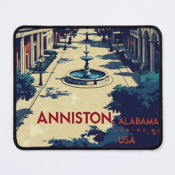 Item preview, Anniston Alabama 1950s USA Vintage Travel Tourism designed and sold by TravelersGems.