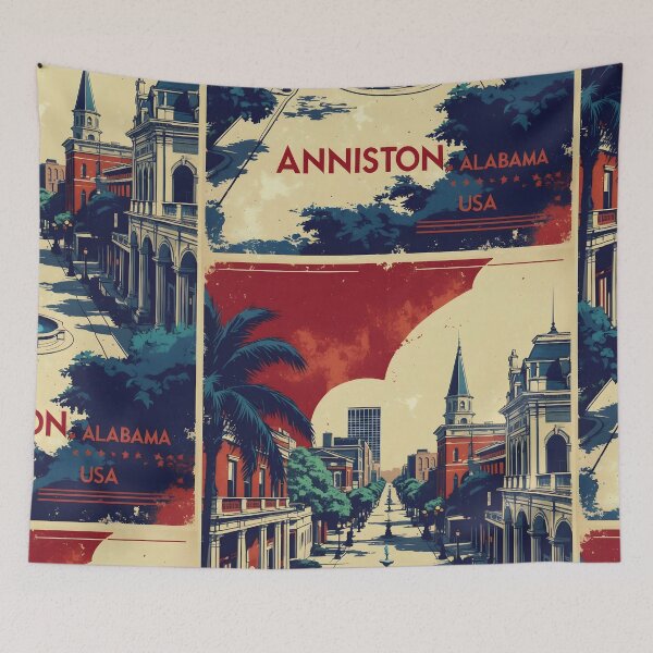 Item preview, Anniston Alabama 1950s USA Vintage Travel Tourism  designed and sold by TravelersGems.
