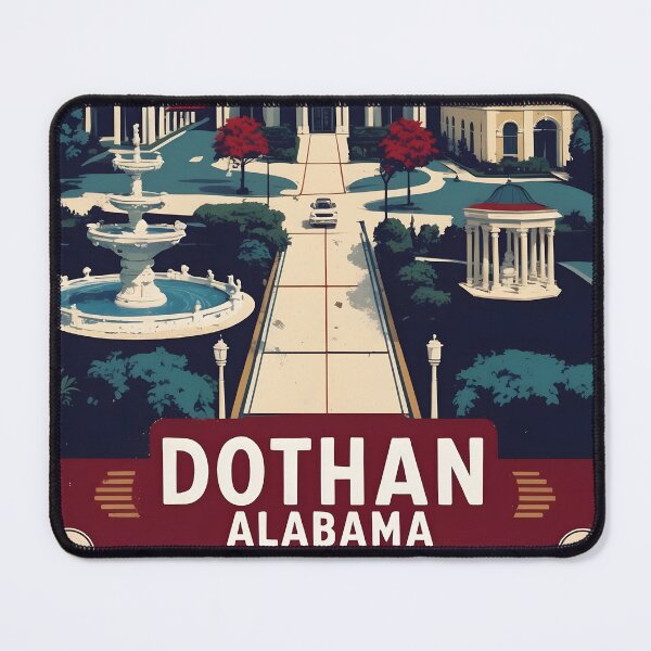 Item preview, Dothan Alabama 1950s USA Vintage Travel Tourism  designed and sold by TravelersGems.