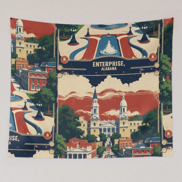 Item preview, Enterprise Alabama 1950s USA Vintage Travel Tourism  designed and sold by TravelersGems.