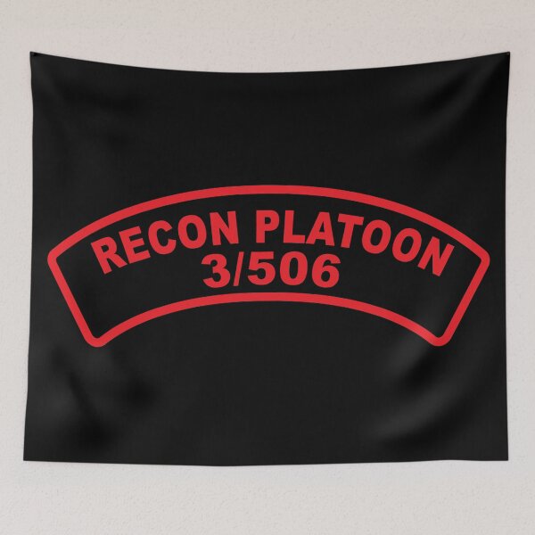 Item preview, Scroll - 506th Airborne Infantry Regiment Patch Recon Platoon 3-506 - J Version designed and sold by Military Insignia Products.