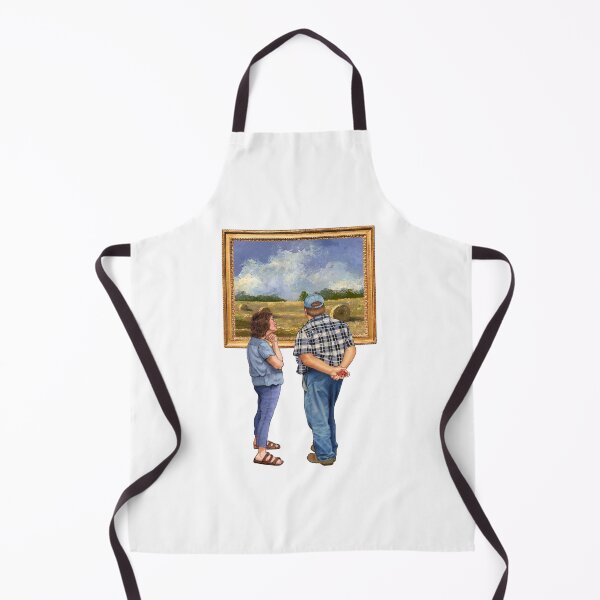 Item preview, Farmer and His Wife at the Art Gallery, Illustration designed and sold by JoyfulWhimsy.