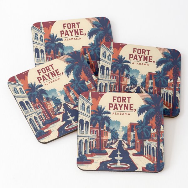 Item preview, Fort Payne Alabama 1950s USA Vintage Travel Tourism  designed and sold by TravelersGems.