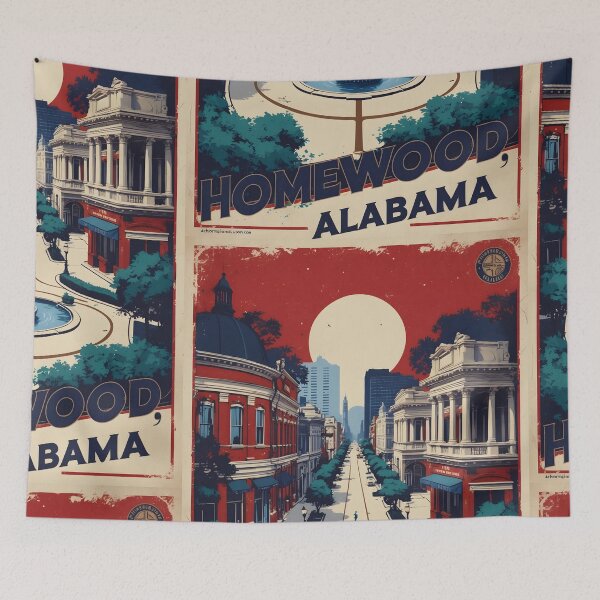 Item preview, Homewood Alabama 1950s USA Vintage Travel Tourism  designed and sold by TravelersGems.