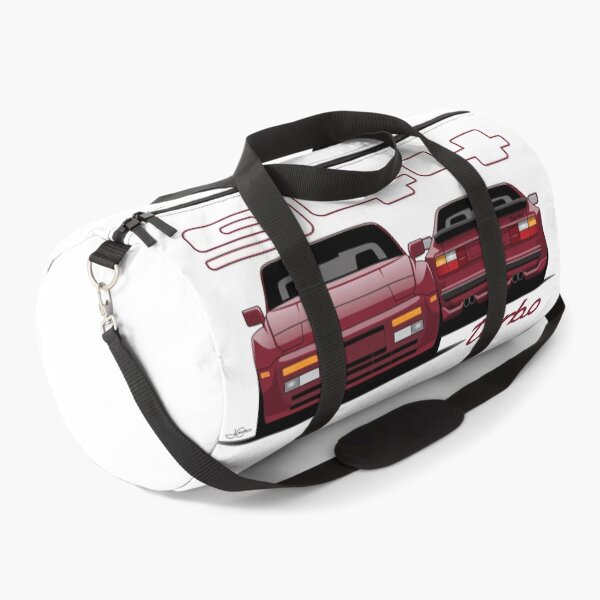 Item preview, Porsche 944 turbo Front rear retro Burgundy Illustration designed and sold by blackdogshop.
