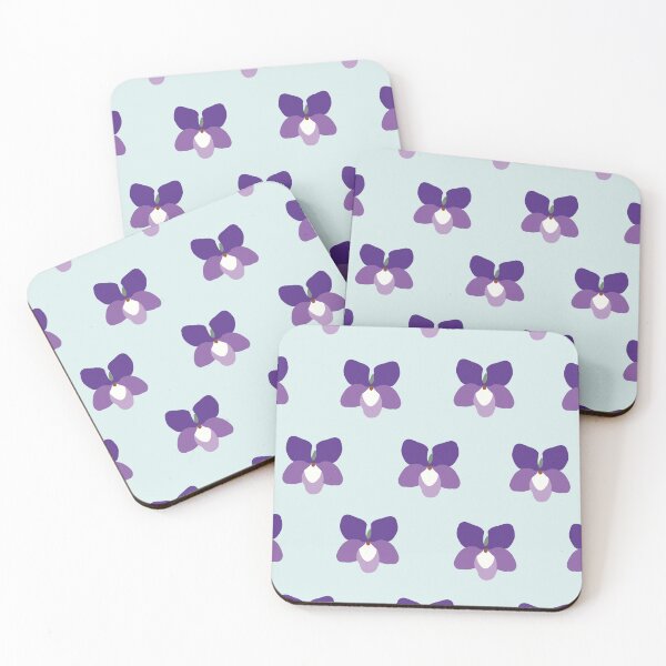 Item preview, Violet floral stylized pattern designed and sold by LittleJoyKeeper.