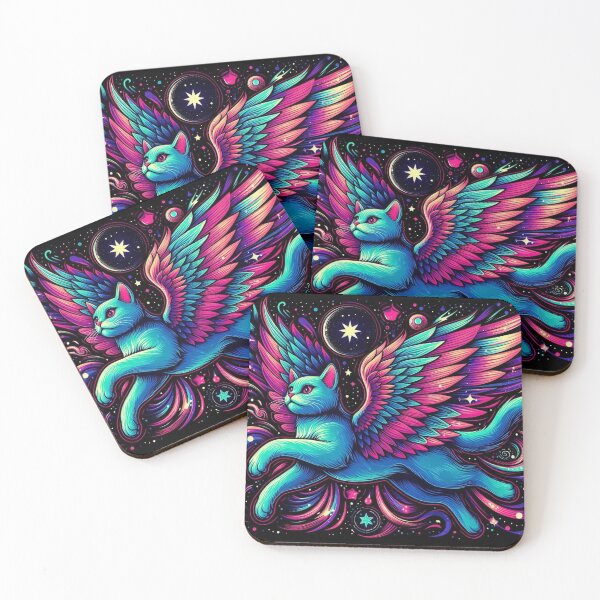 Item preview, Colorful cute mystic cat  designed and sold by Dogandesighn.