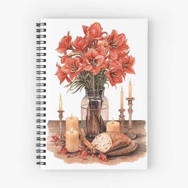 Item preview, Amaryllis Table – Cottagecore Farmhouse Still Life designed and sold by Deezyned.