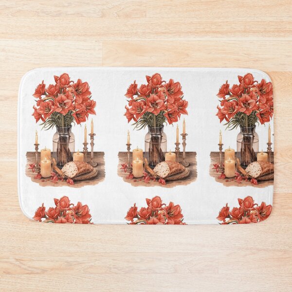Item preview, Amaryllis Table – Cottagecore Farmhouse Still Life designed and sold by Deezyned.