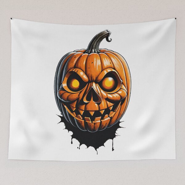 Item preview, Vintage Pumpkin, Retro Halloween, Halloween Pumpkin, Halloween Art, Creepy Pumpkin, Spooky Pumpkin, Retro Design, Pumpkin Season designed and sold by Ciarka.